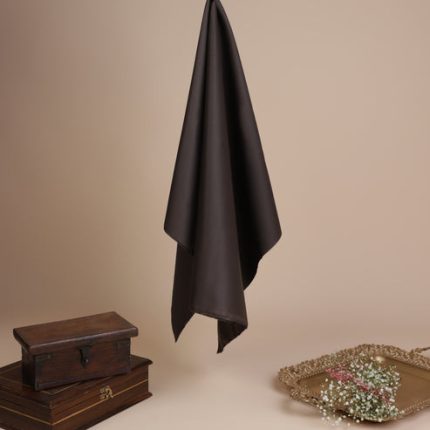 Al Aswad Ultra Finish Cotton Chocolate Brown - Premium 100% Cotton Fabric