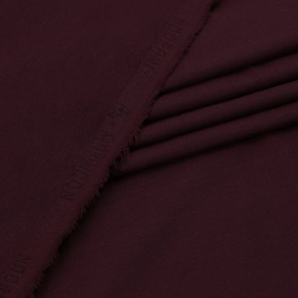 Al Maknoon Maroon Court - Men Blended Unstitched Fabric
