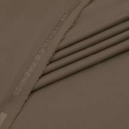 Al Maknoon Light Brown - Men Blended Unstitched Fabric