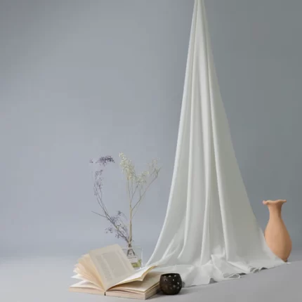 Swiss & Exclusive Off White -Men Blended Unstitched Fabric