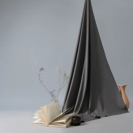 Swiss & Exclusive Dreamy Gray - Men Blended Unstitched Fabric