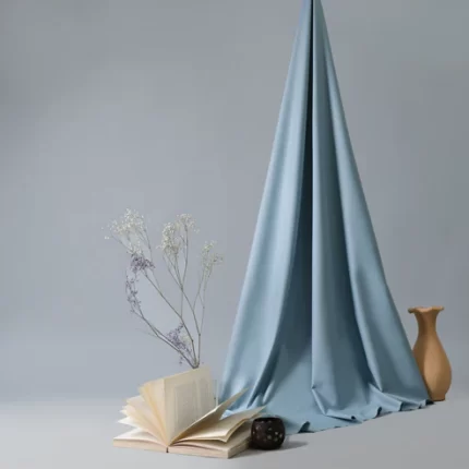 Swiss & Exclusive Cloudy blue - Men Blended Unstitched Fabric