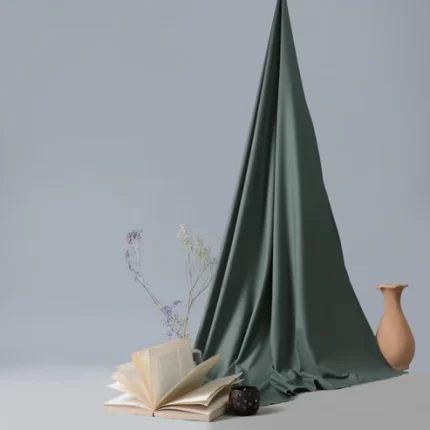Swiss & Exclusive Old Pine Green - Men Blended Unstitched Fabric