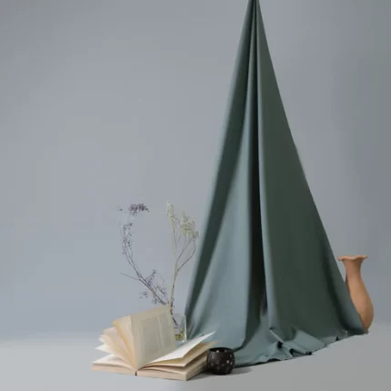 Swiss & Exclusive Sage Green - Men Blended Unstitched Fabric