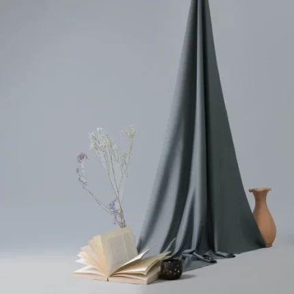 Swiss & Exclusive Mauve Gray Bliss - Men Blended Unstitched Fabric