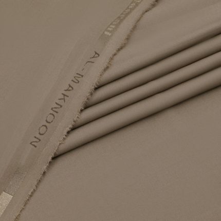 Al Maknoon Camel Brown - Men Blended Unstitched Fabric